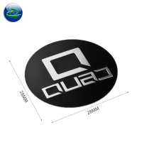 Custom Aluminum sticker/metal badge nameplate brushed aluminium badge car emblems,metal label