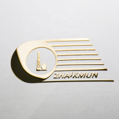 Custom sticker nickel electroforming metal 3D LOGO label permanent metal sticker label