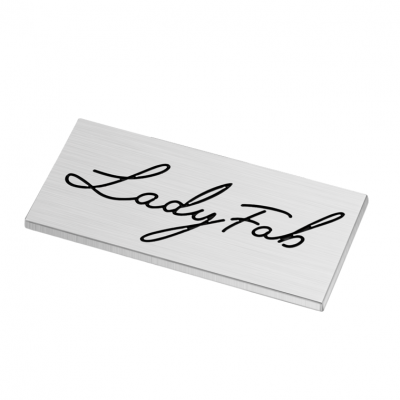 Custom Brushed Metallic stainless steel Label Metal Logo Sticker Stainless Steel 3D Embossed Sticker